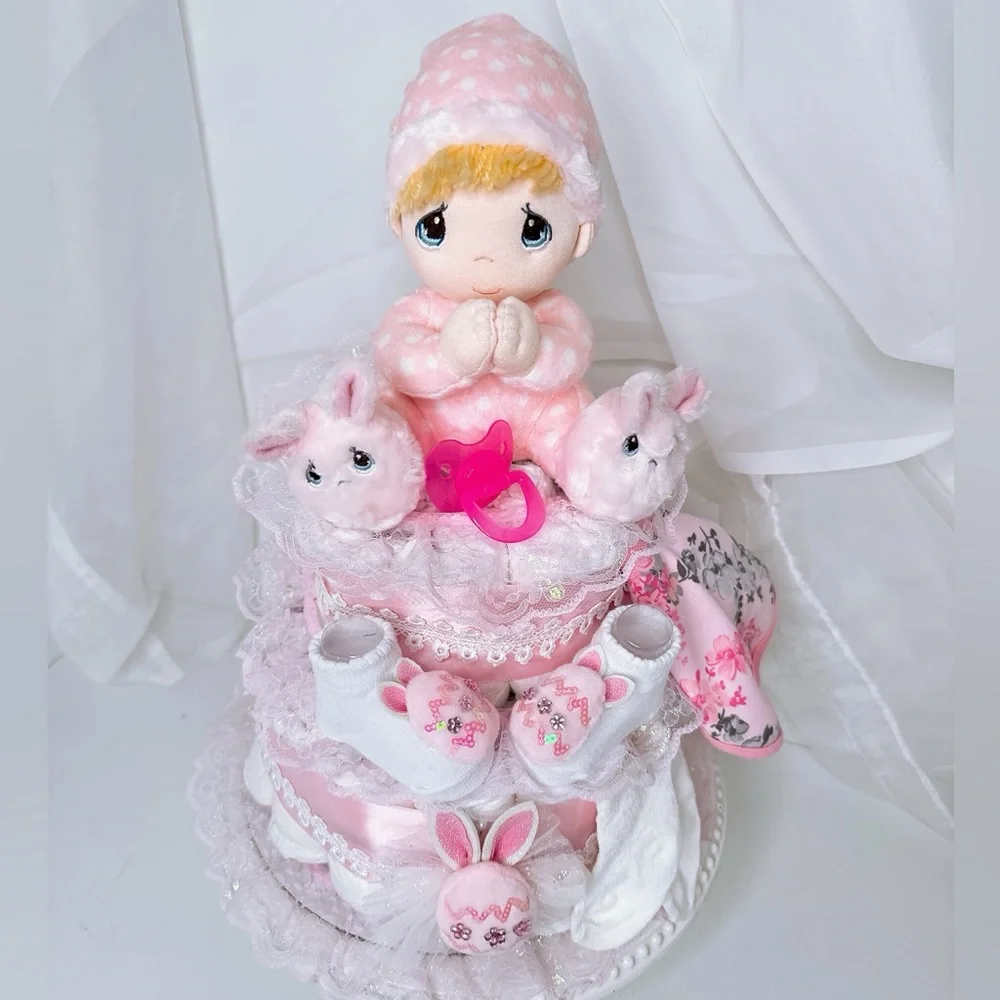 Easter Diaper Cake, Easter Baby Shower